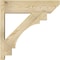 Ekena Millwork Merced Slat Rough Sawn Outlooker, Douglas Fir, 8"W x 28"D x 28"H OUT08X28X28MRC06RDF - alternate 2